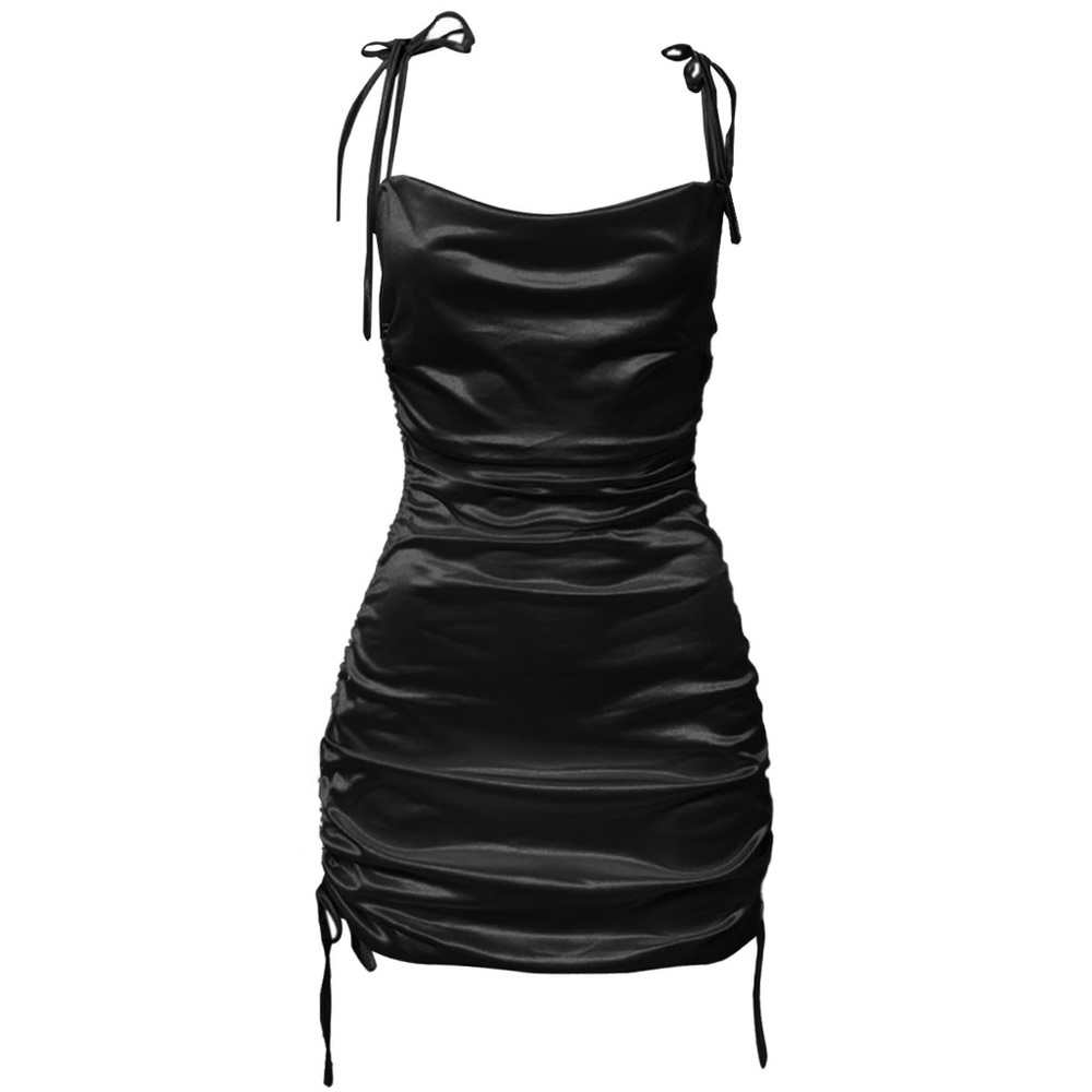 LEAU Black Cabo Mini Dress Size S
